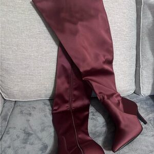 Size 10 Torrid Satin Over-the-knee boots